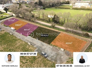 terrain à la vente -   29450  SIZUN, surface 396 m2 vente terrain - UBI464730794